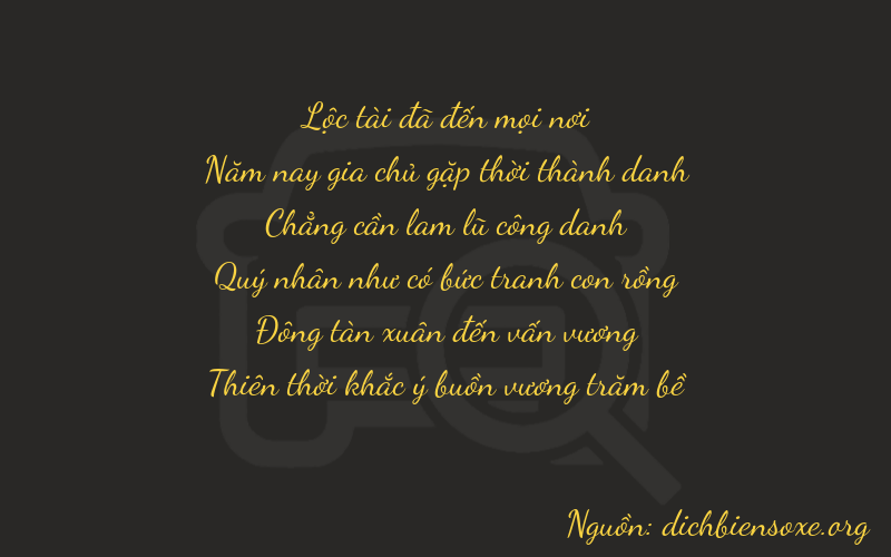 Thơ dịch biển số xe 65049