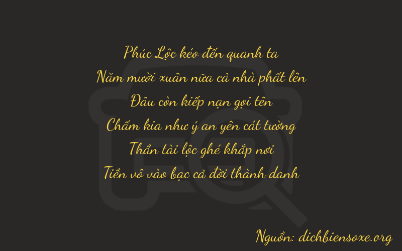 Thơ dịch biển số xe 65060