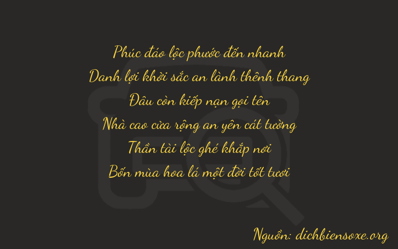 Thơ dịch biển số xe 65061