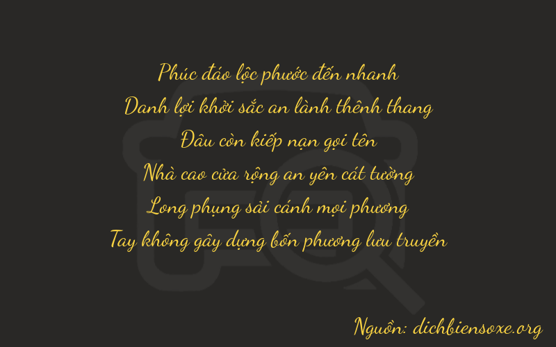 Thơ dịch biển số xe 65070
