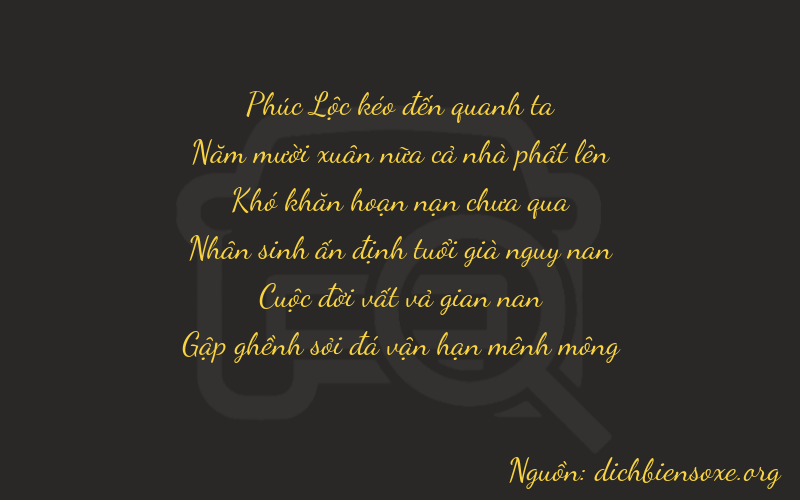 Thơ dịch biển số xe 65078