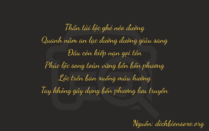 Thơ dịch biển số xe 65080