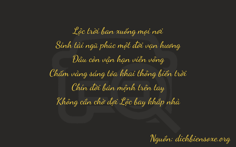 Thơ dịch biển số xe 65090