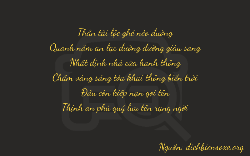 Thơ dịch biển số xe 65107