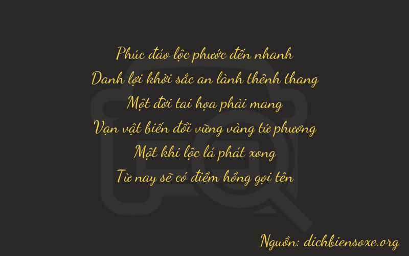 Thơ dịch biển số xe 65115