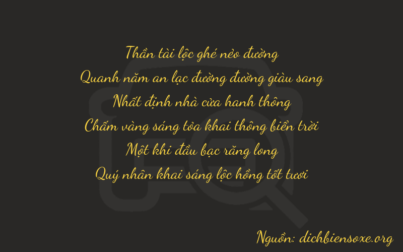 Thơ dịch biển số xe 65116