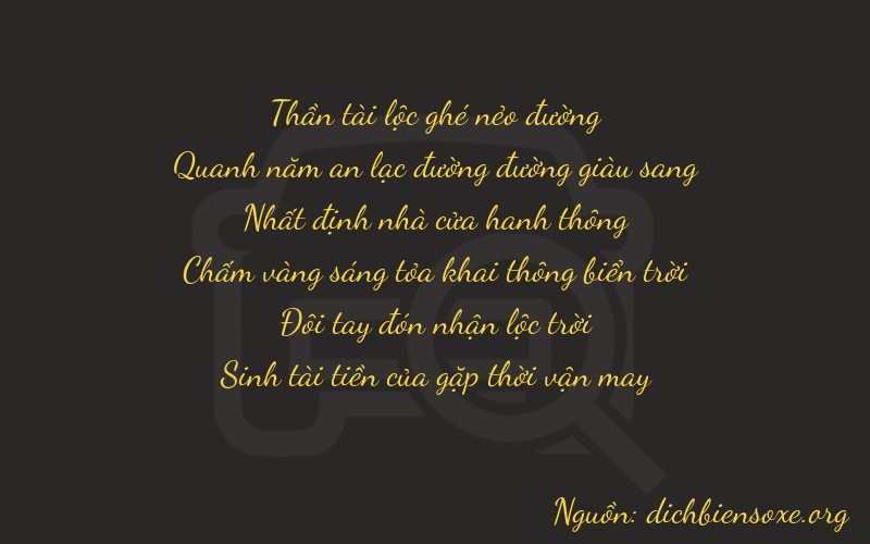 Thơ dịch biển số xe 65125