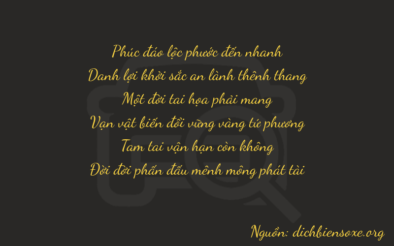 Thơ dịch biển số xe 65133