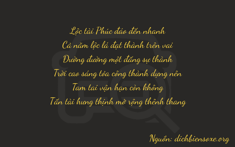 Thơ dịch biển số xe 65138