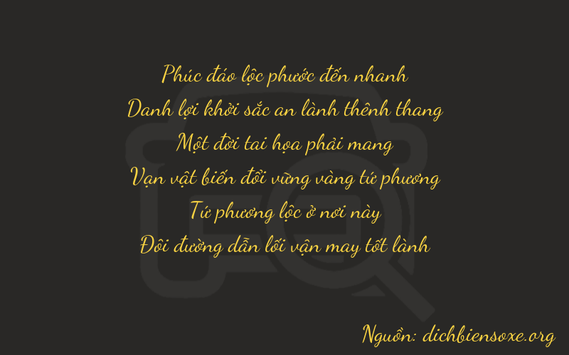 Thơ dịch biển số xe 65142