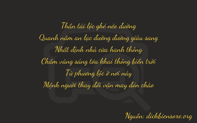 Thơ dịch biển số xe 65143