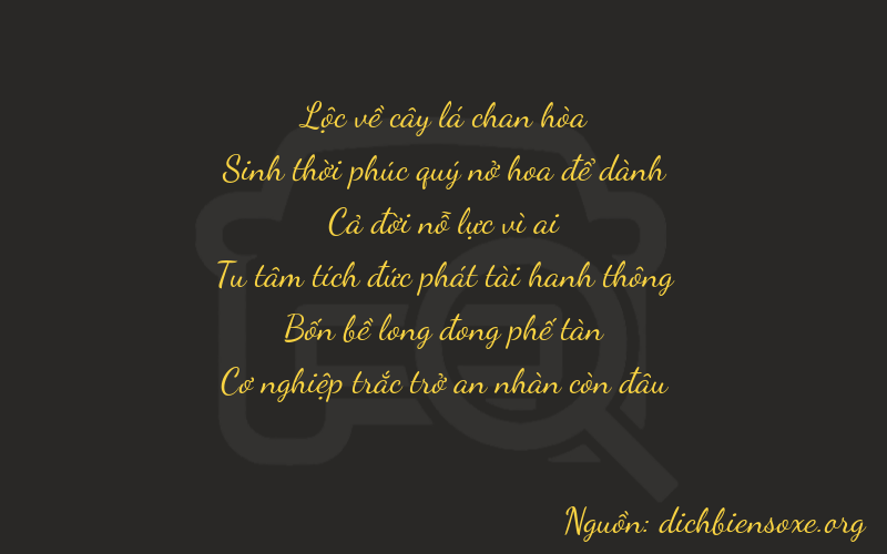 Thơ dịch biển số xe 65149