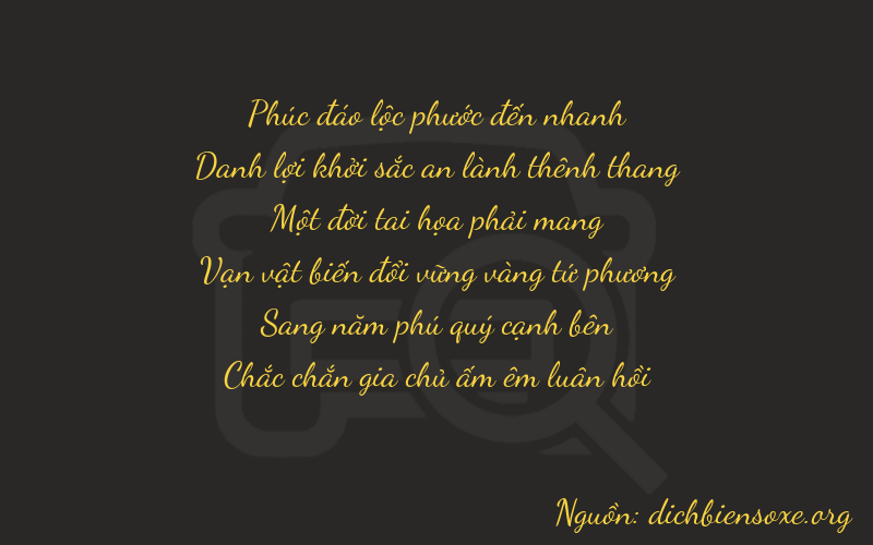 Thơ dịch biển số xe 65151