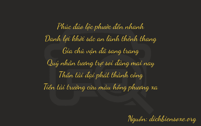 Thơ dịch biển số xe 65169