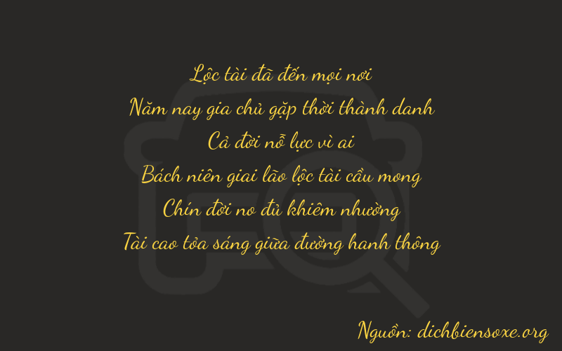 Thơ dịch biển số xe 65193
