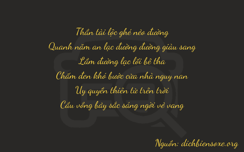 Thơ dịch biển số xe 65197