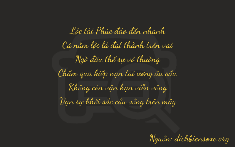 Thơ dịch biển số xe 65201
