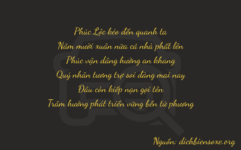 Thơ dịch biển số xe 65204