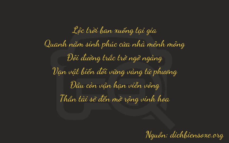 Thơ dịch biển số xe 65208