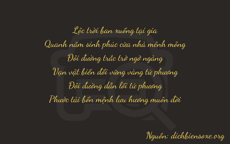 Thơ dịch biển số xe 65226