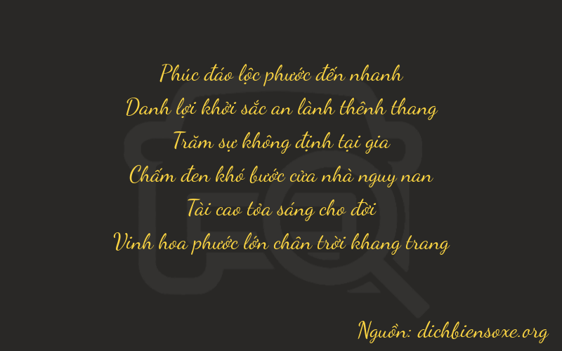 Thơ dịch biển số xe 65232