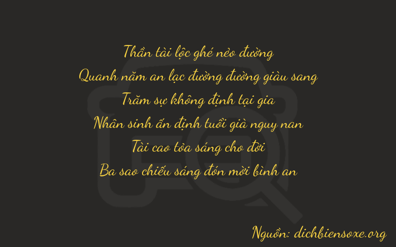 Thơ dịch biển số xe 65233