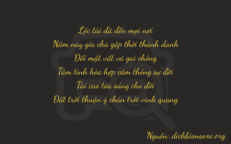 Thơ dịch biển số xe 65238