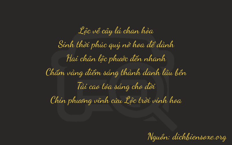 Thơ dịch biển số xe 65239