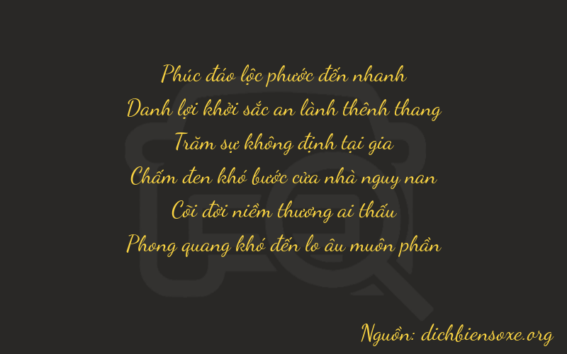 Thơ dịch biển số xe 65241