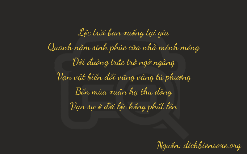 Thơ dịch biển số xe 65244