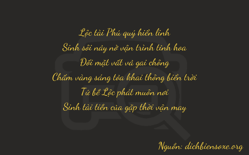 Thơ dịch biển số xe 65245