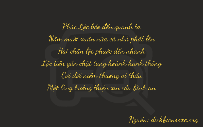 Thơ dịch biển số xe 65249