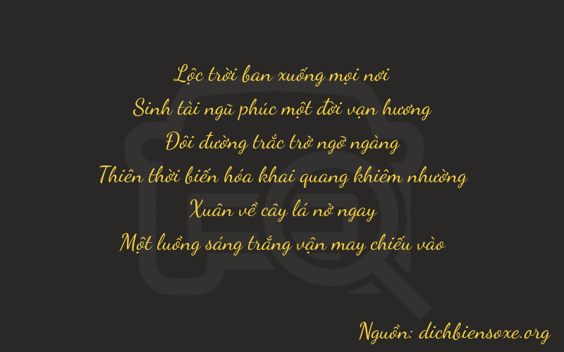 Thơ dịch biển số xe 65261