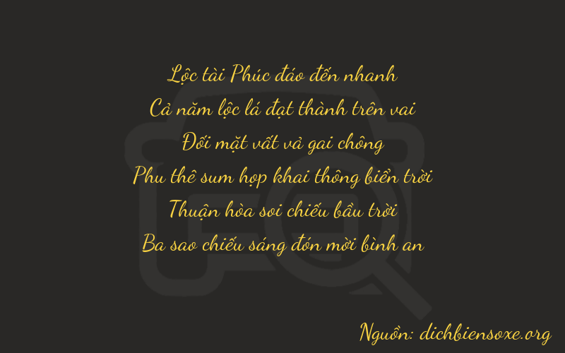 Thơ dịch biển số xe 65273