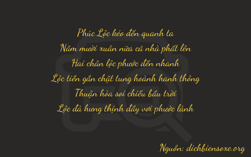 Thơ dịch biển số xe 65276