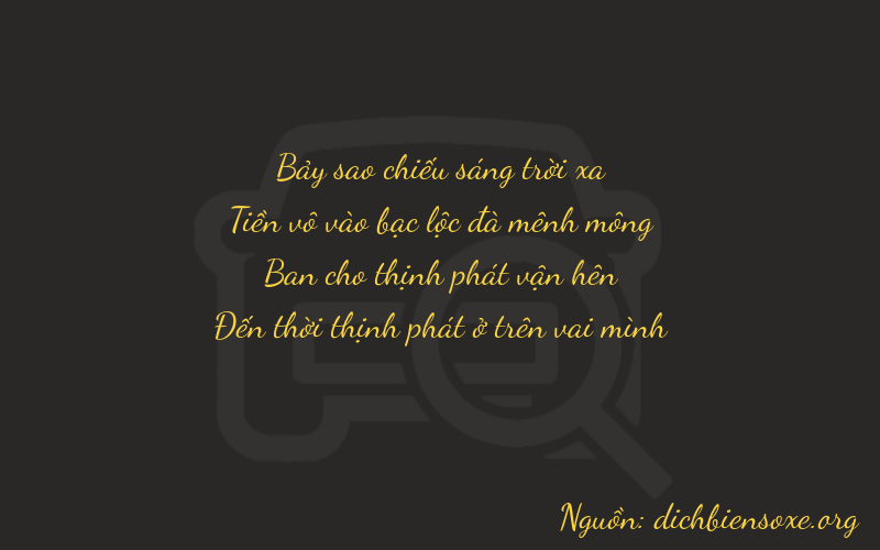 Thơ dịch biển số xe 7028