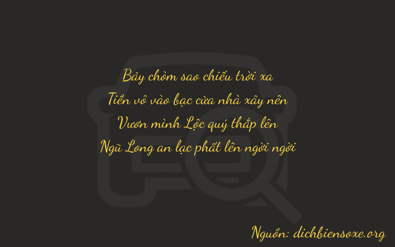 Thơ dịch biển số xe 7045