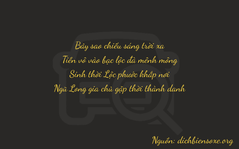 Thơ dịch biển số xe 7055