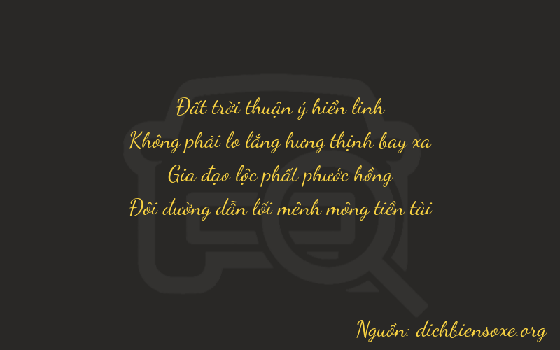 Thơ dịch biển số xe 7062