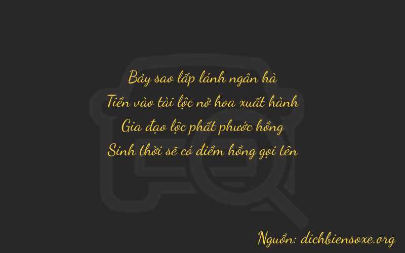Thơ dịch biển số xe 7065