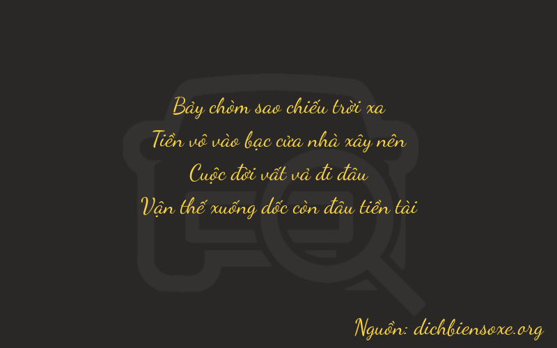 Thơ dịch biển số xe 7072