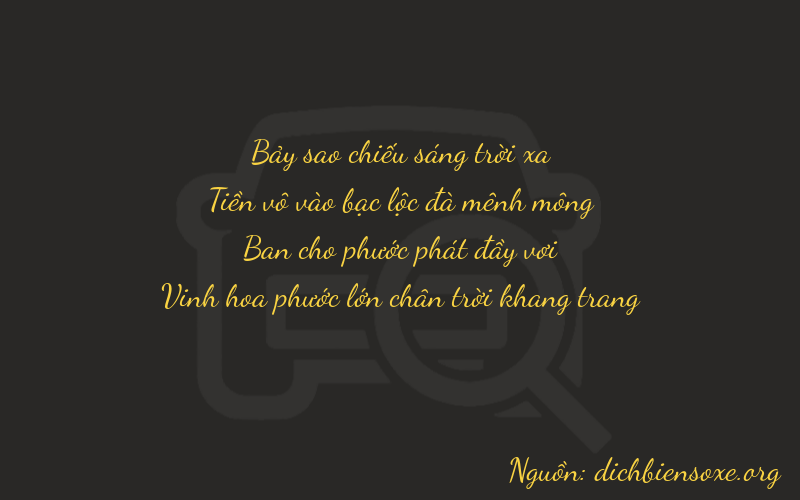 Thơ dịch biển số xe 7082