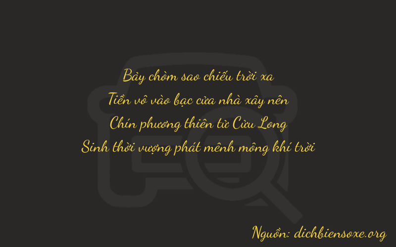 Thơ dịch biển số xe 7090