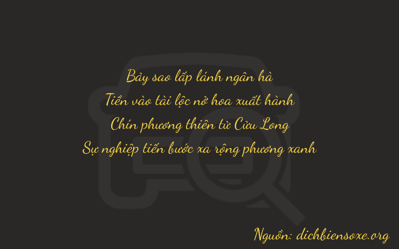 Thơ dịch biển số xe 7092