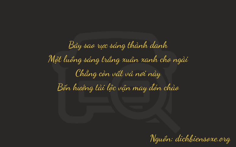 Thơ dịch biển số xe 7104
