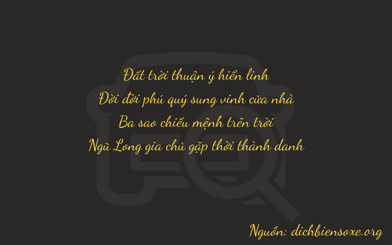 Thơ dịch biển số xe 7135