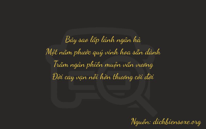 Thơ dịch biển số xe 7157