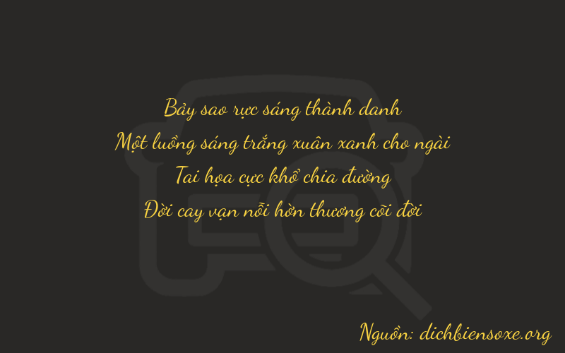 Thơ dịch biển số xe 7167