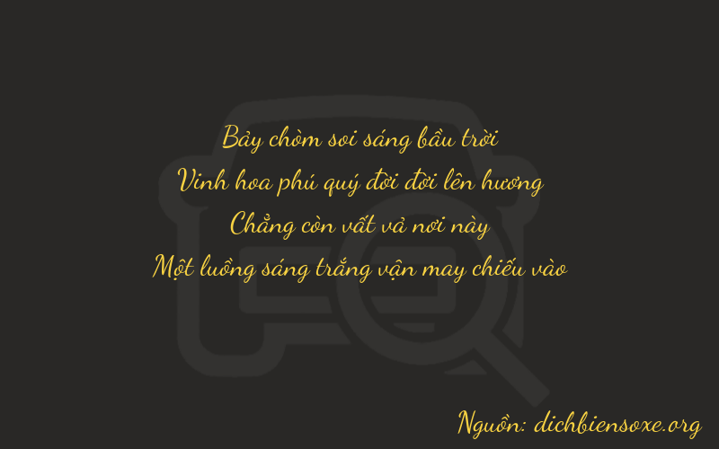 Thơ dịch biển số xe 7201