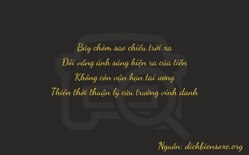 Thơ dịch biển số xe 7209